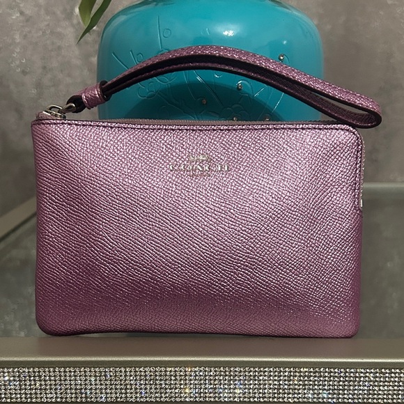 Coach Handbags - Coach Purple Wristlet
